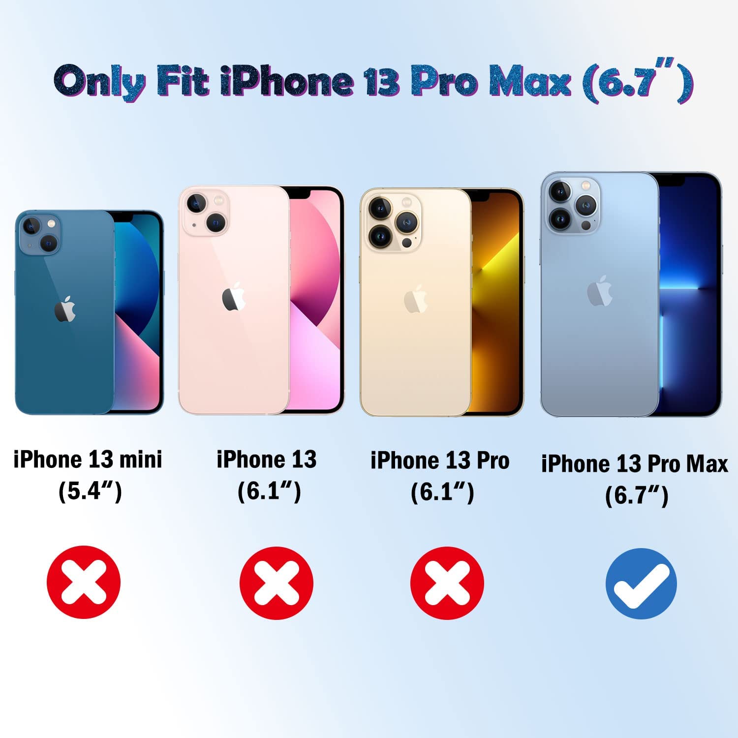 QHOHQ Paquete de 3 protectores de pantalla para iPhone 13 Pro Max de 6.7 pulgadas - Image 6